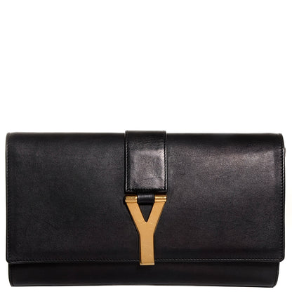 Saint Laurent Calfskin Classic Y Clutch Black 1 of 7