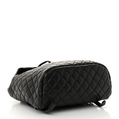 Chanel Lambskin Quilted Large Urban Spirit Backpack Black 4 of 12