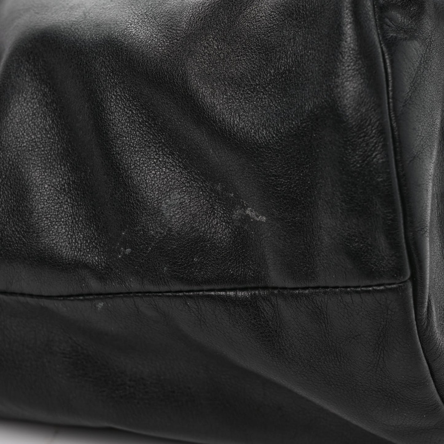 Calfskin CC Bucket Bag Black