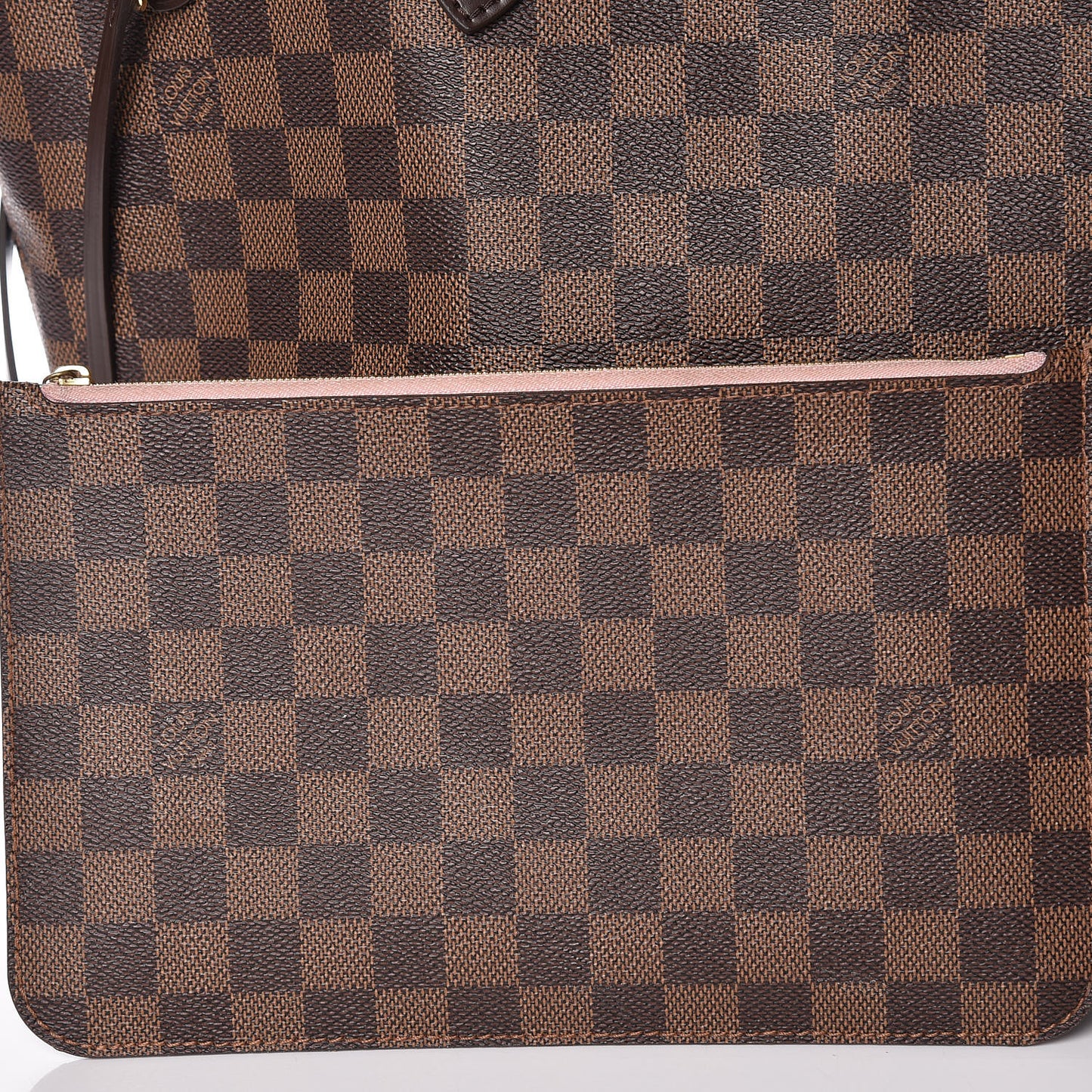 Damier Ebene Neo Neverfull MM Rose Ballerine