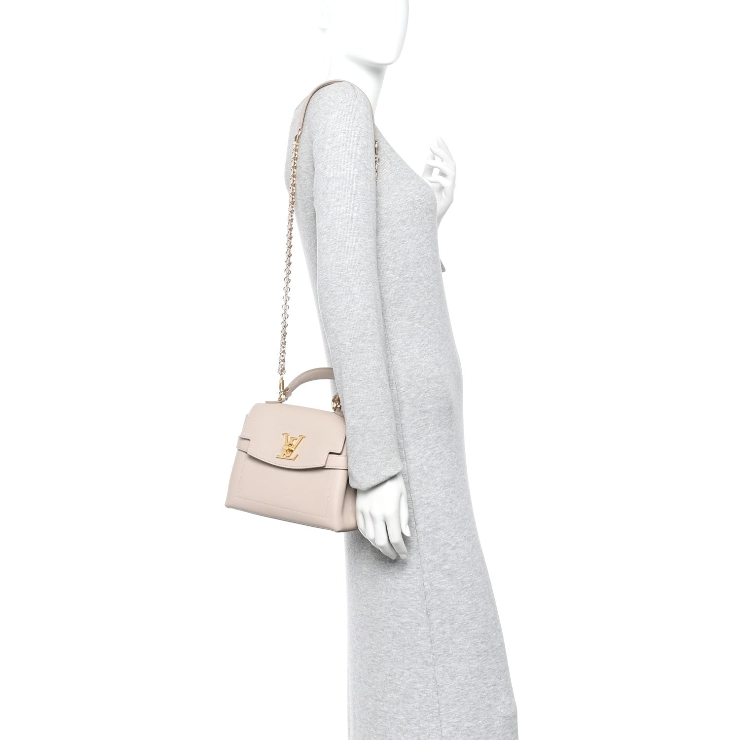 Louis Vuitton Soft Calfskin Mini Lockme Ever Greige 1866530