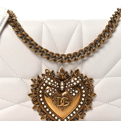 Dolce & Gabbana Calfskin Medium Devotion Crossbody Bag White 8 of 11