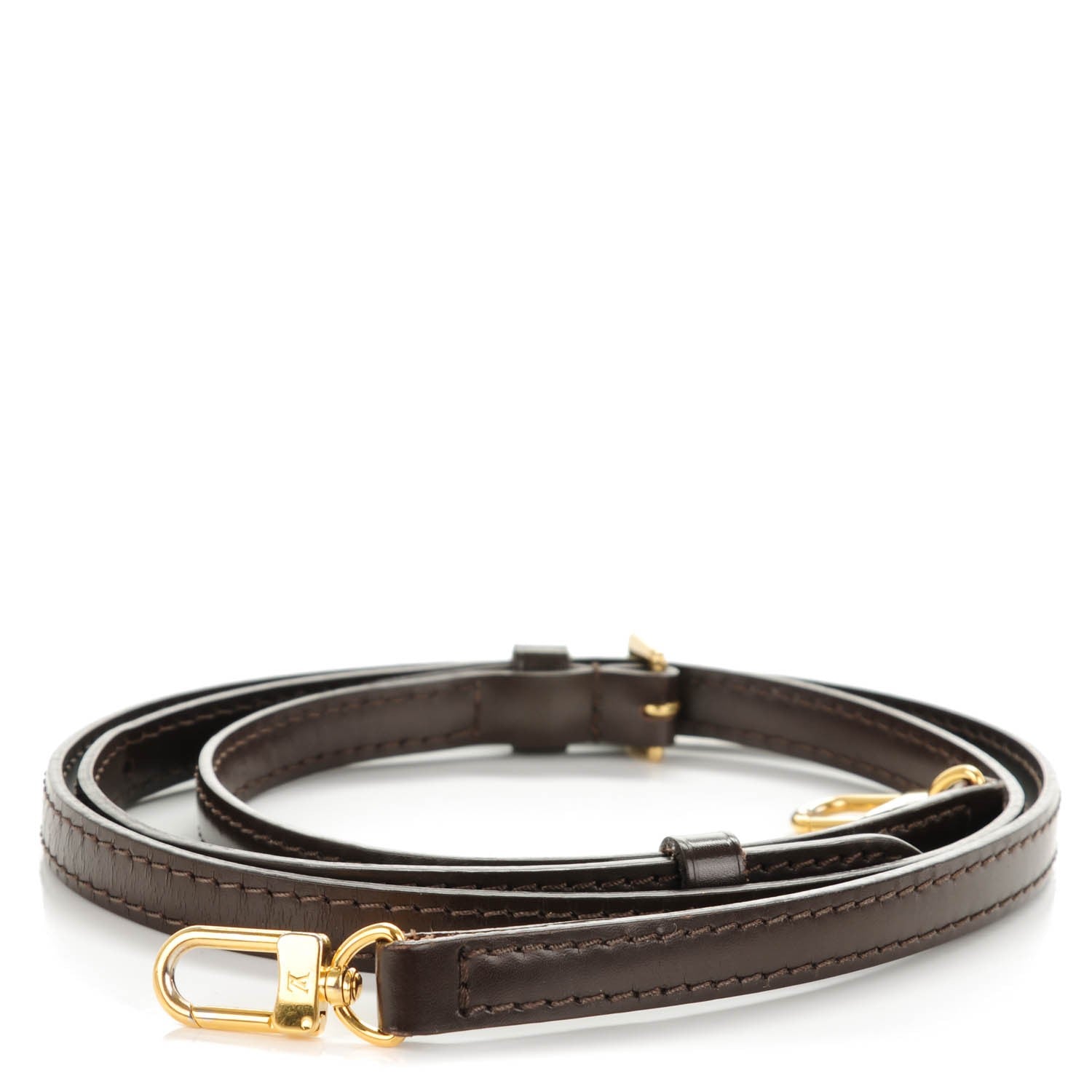 Louis Vuitton Calfskin 12mm Adjustable Shoulder Strap Brown 1 of 4