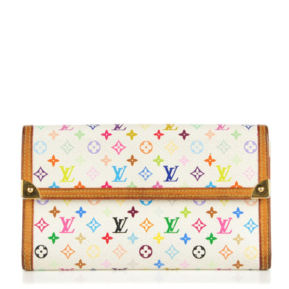 Louis Vuitton Monogram Multicolor Porte Tresor International Wallet White 1 of 14