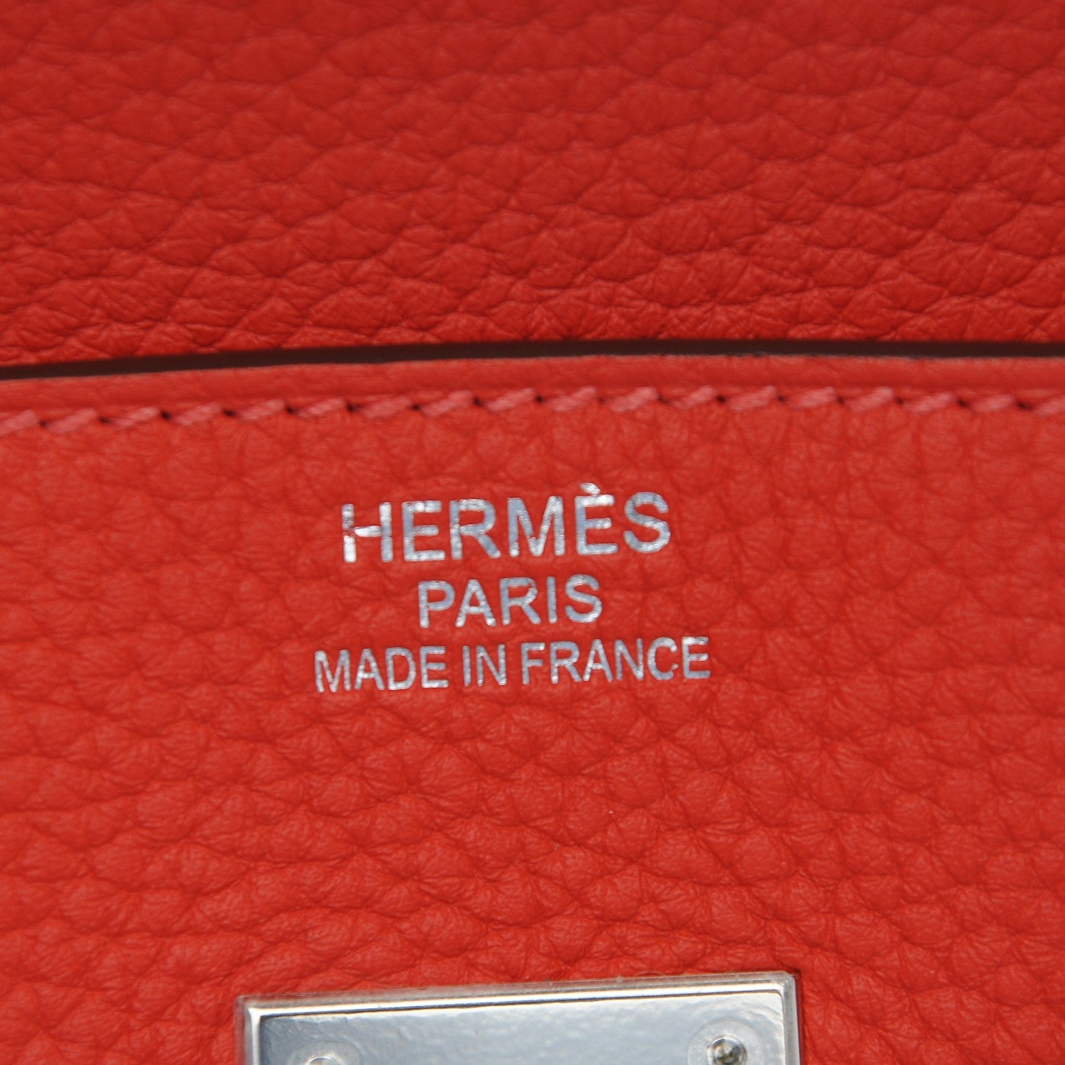 Hermes Taurillon Clemence Birkin 35 Rouge Pivoine 7 of 8