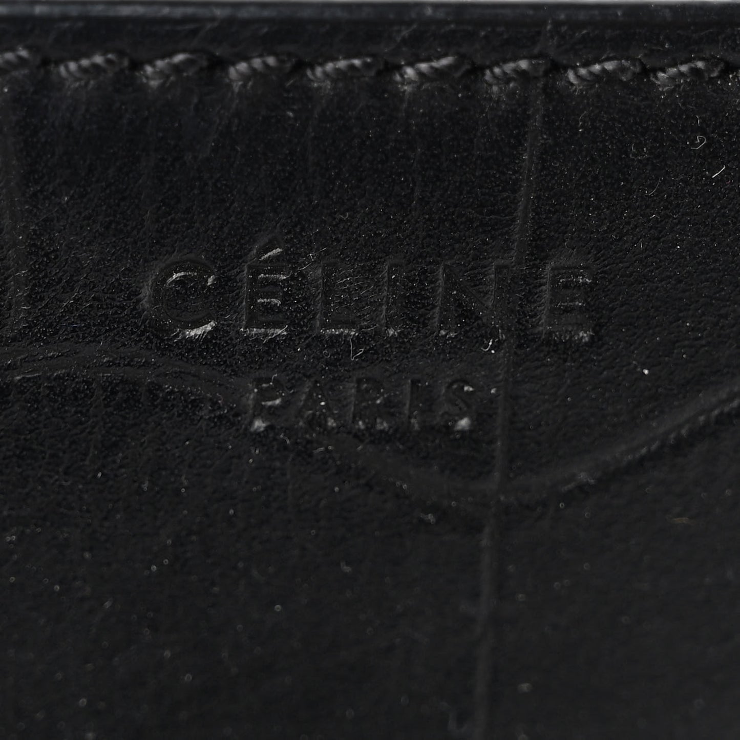 Crocodile Embossed Calfskin Medium Phantom Luggage Black