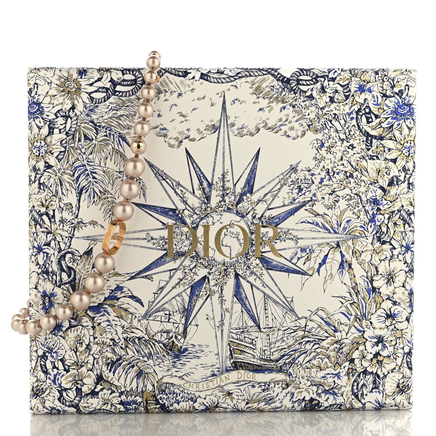 Pearl 30 Montaigne Bee Choker Necklace Gold Pink