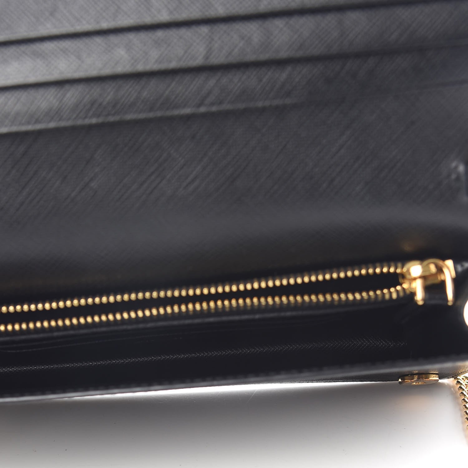 Prada Saffiano Metal Oro Mini Bag Black 5 of 8