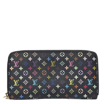 Louis Vuitton Monogram Multicolor Zippy Wallet Black Grenade 1 of 12