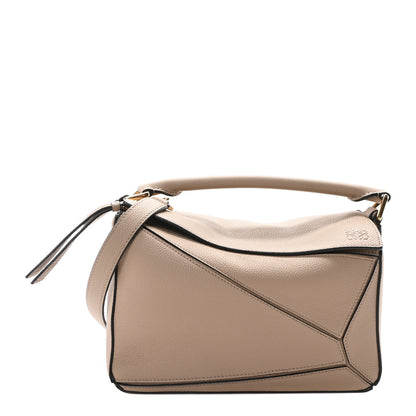 Loewe Grained Calfskin Small Puzzle Bag Sand 1 of 9