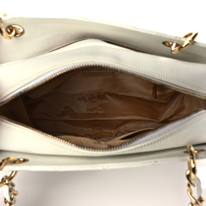 Chanel Caviar Quilted Petit Timeless Tote PTT White 4 of 13
