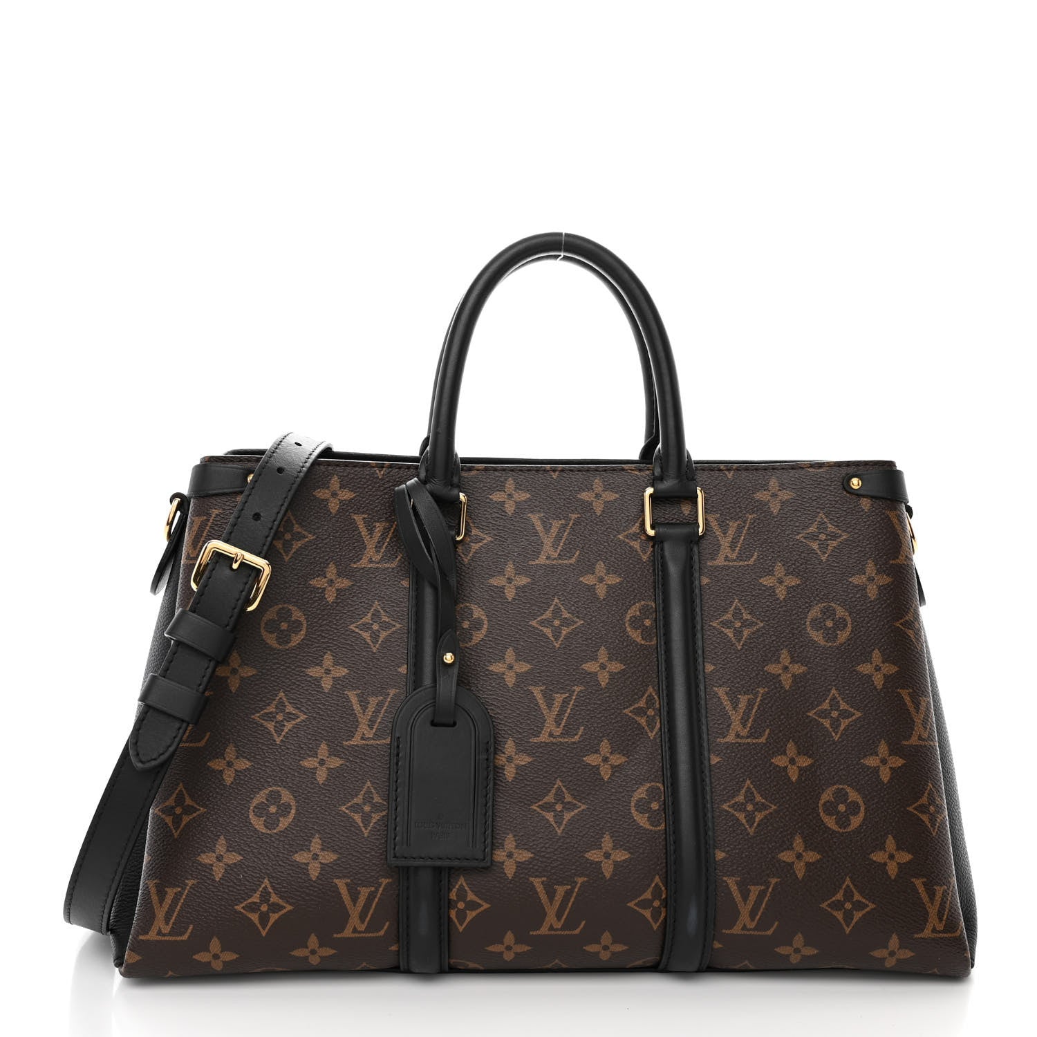 Louis Vuitton Monogram Soufflot MM Black 1 of 12