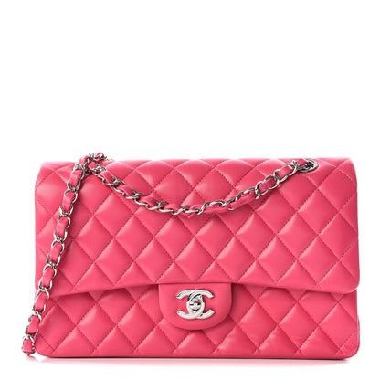 Chanel Lambskin Quilted Medium Double Flap Fuchsia 1 of 10
