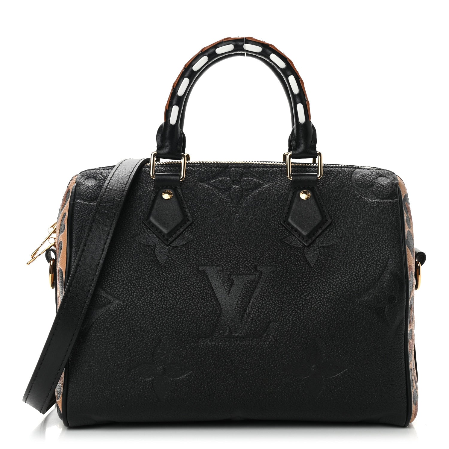Louis Vuitton Empreinte Monogram Giant Wild At Heart Speedy Bandouliere 25 Black 1 of 8
