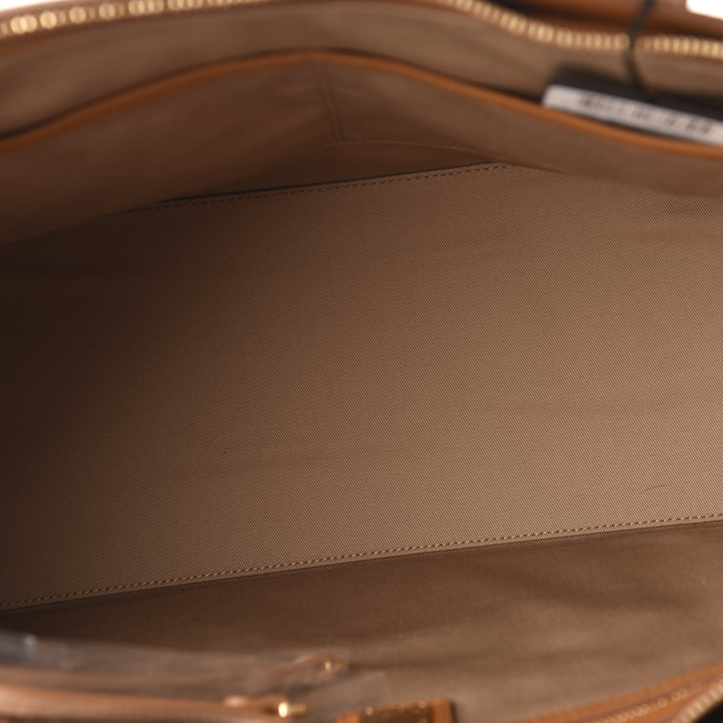 Calfskin Ottomar Monogram Medium Klara Top Zip Tote Cognac