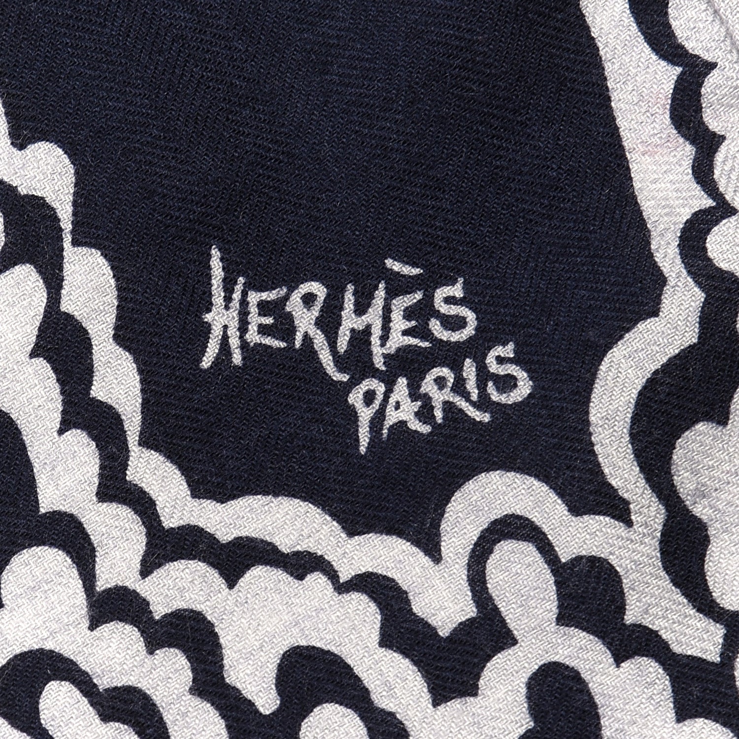 Hermes Cashmere Silk The Three Graces Shawl 140 Gris Chine Caban 5 of 8