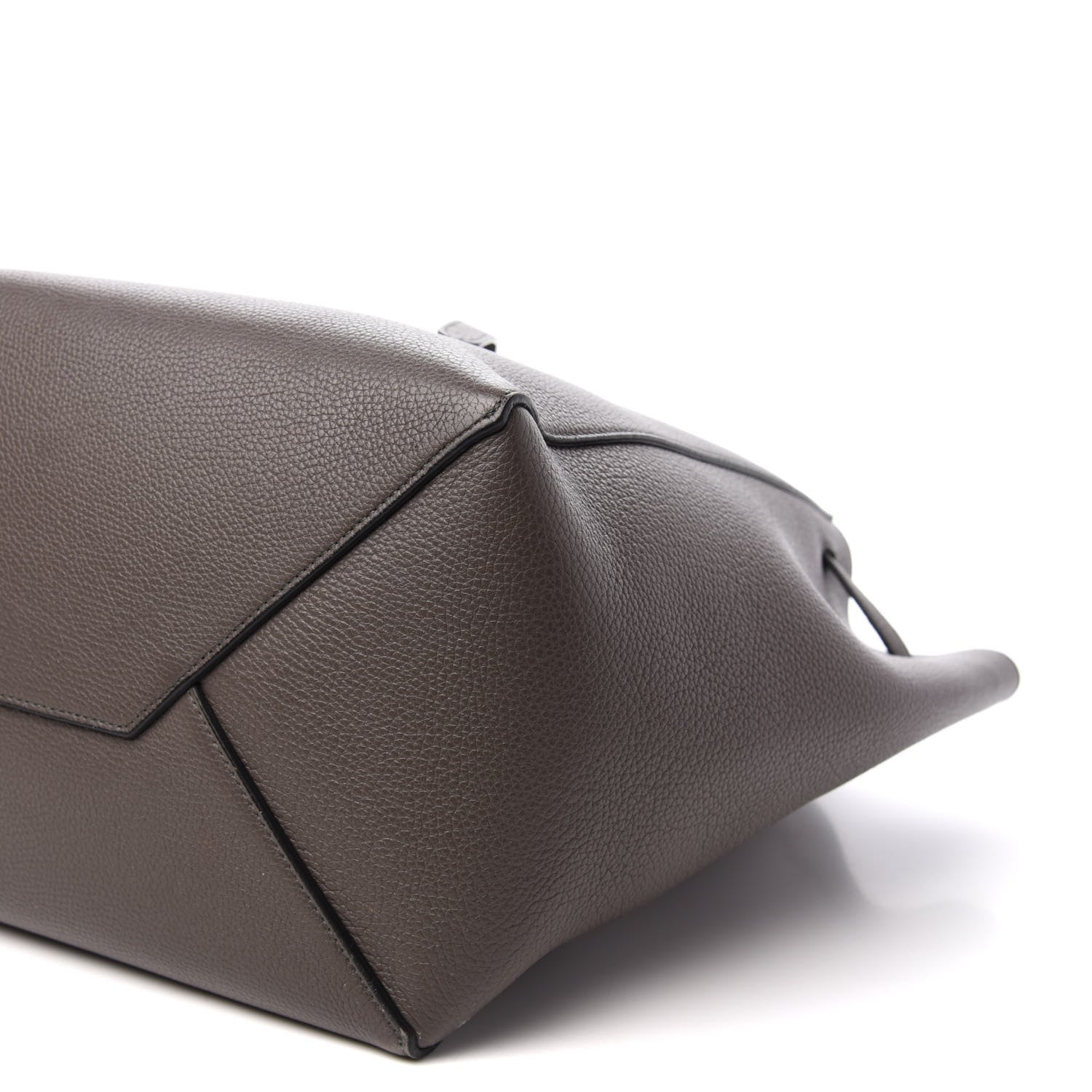 Celine Soft Grained Calfskin Small Belt Cabas Phantom Brown 9 of 10