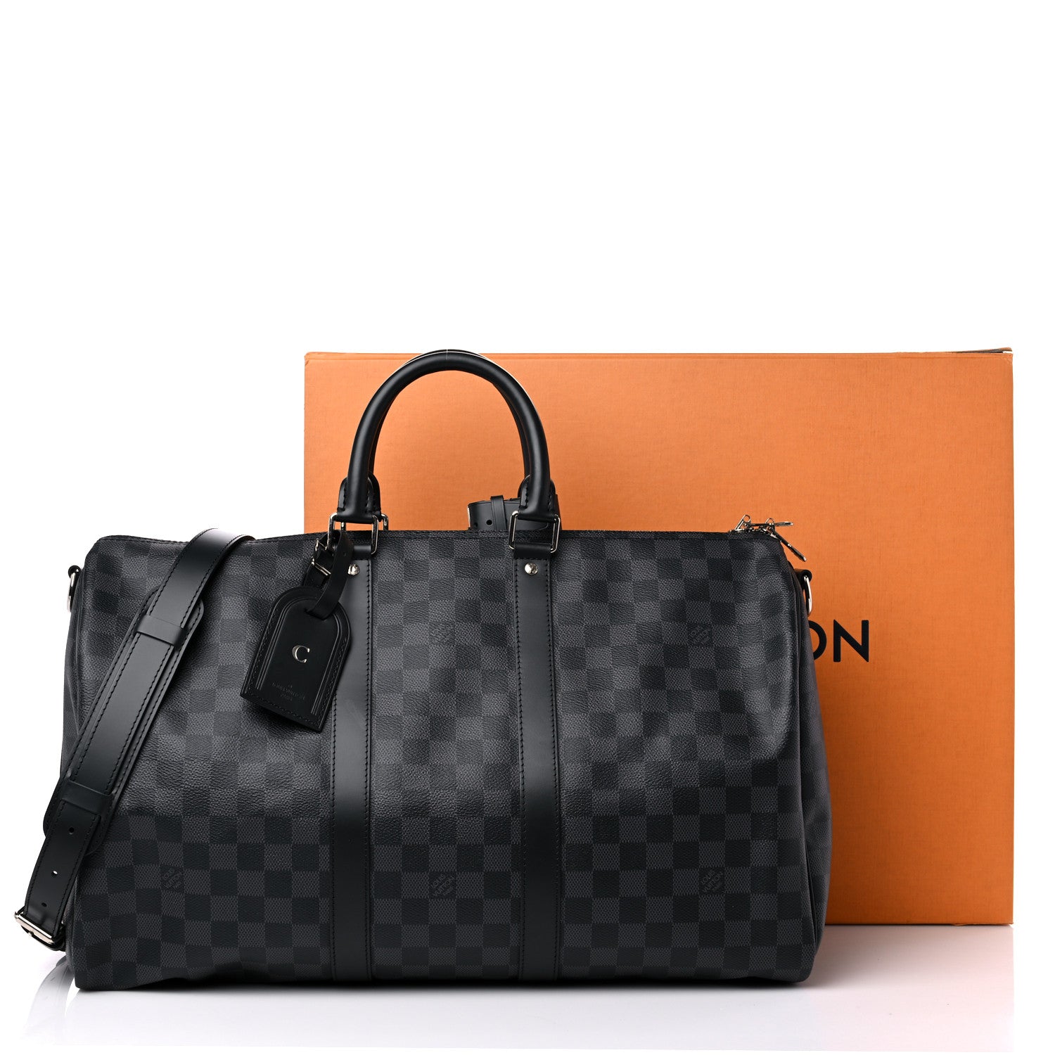 Louis Vuitton Damier Graphite Keepall Bandouliere 45 10 of 10