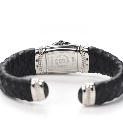 Fendi Stainless Steel Calfskin Mother of Pearl 20mm Bangle Quartz Watch 4 of 5