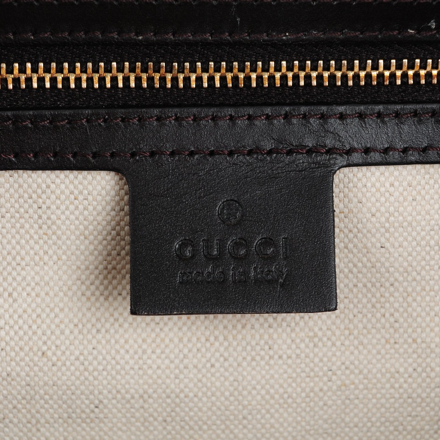 Monogram Vintage Web Medium Boston Dark Brown