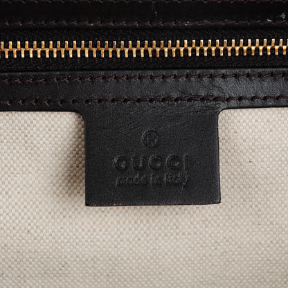 Gucci Monogram Vintage Web Medium Boston Dark Brown 6 of 7