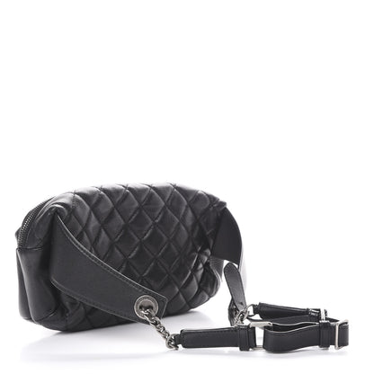 Chanel Calfskin Quilted Waist Bag Black 2 of 9