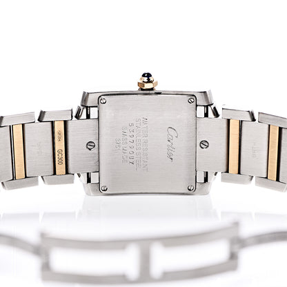 Cartier Stainless Steel 18K Yellow Gold 25mm Tank Francaise Quartz Watch 5 of 8