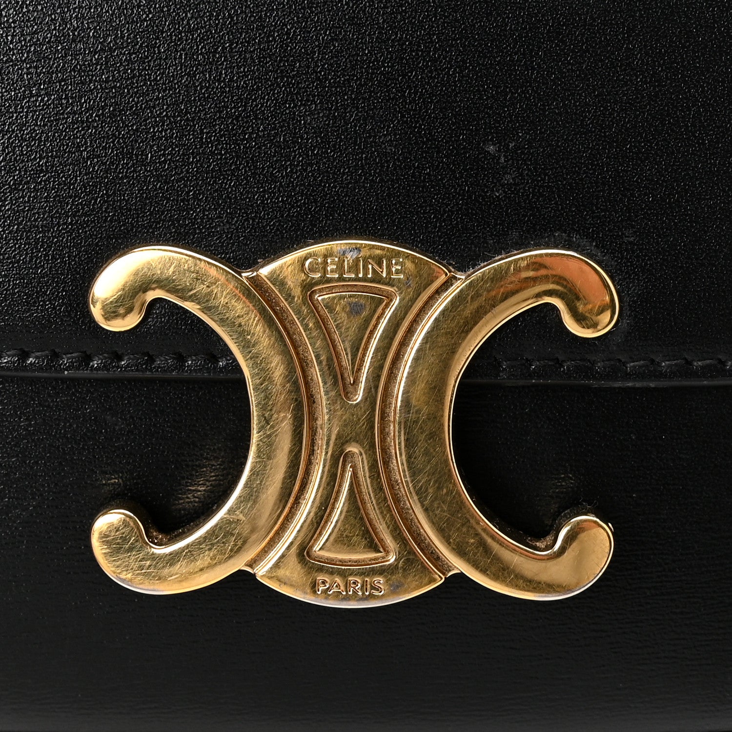 Celine Shiny Calfskin Mini Claude Black 12 of 16