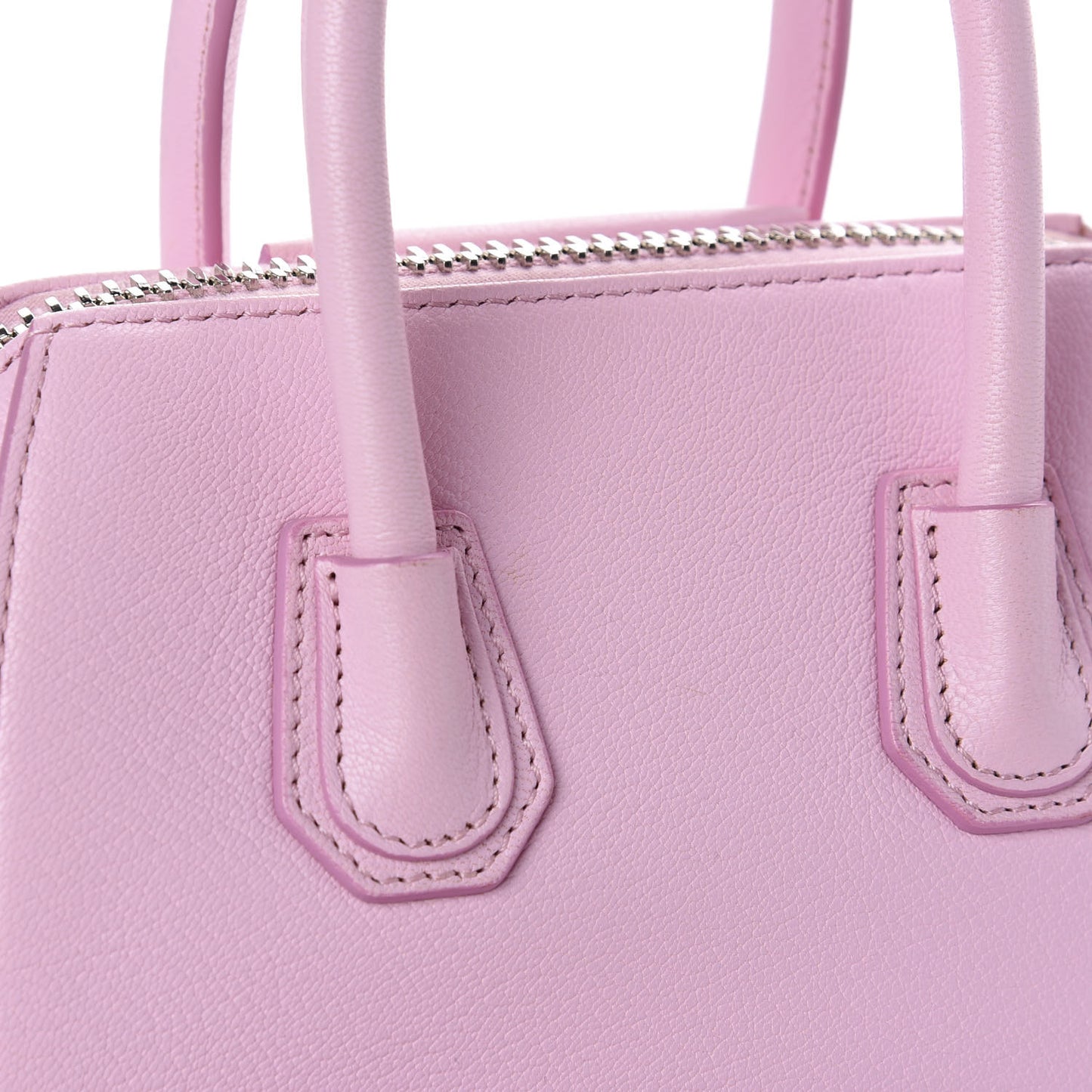 Sugar Goatskin Mini Antigona Bright Pink