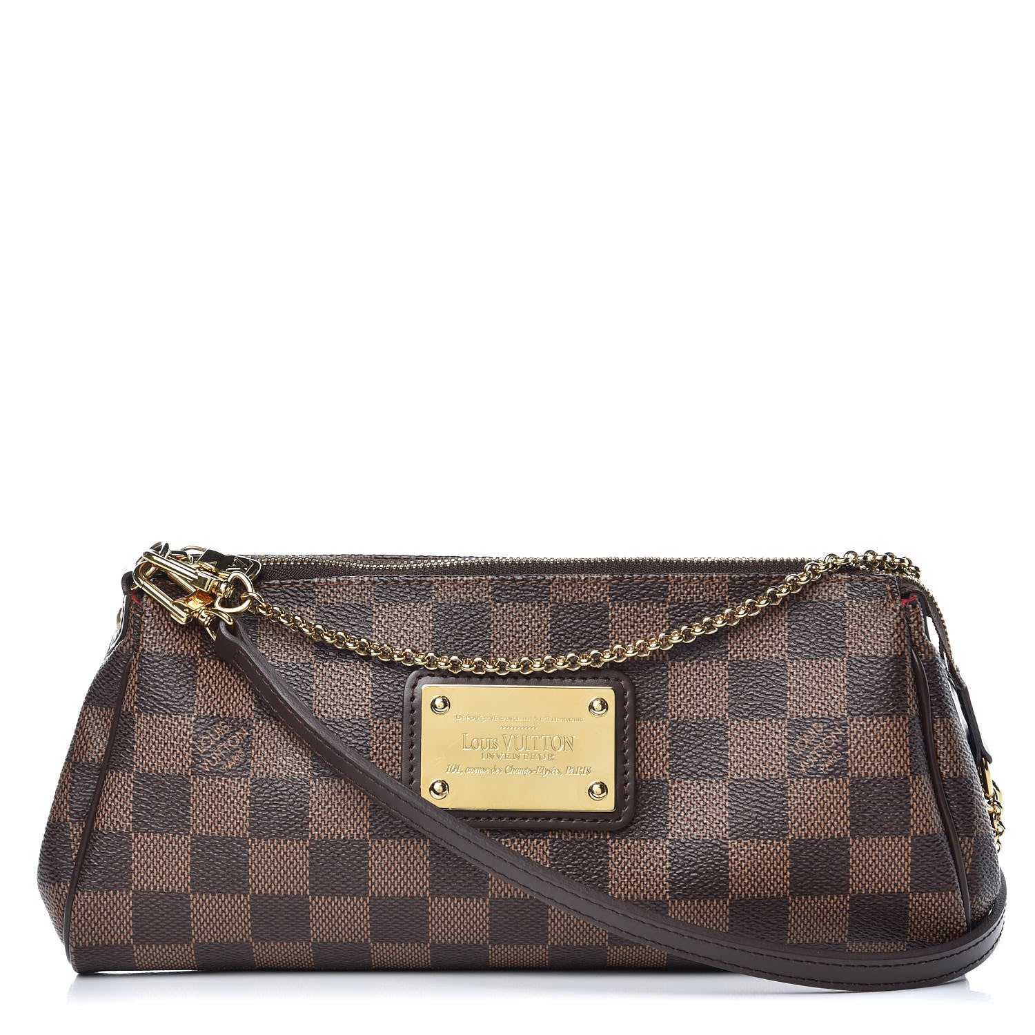 Louis Vuitton Damier Ebene Eva Clutch 1 of 7