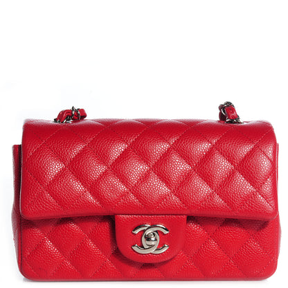 Chanel Caviar Quilted Mini Flap Red 1 of 9