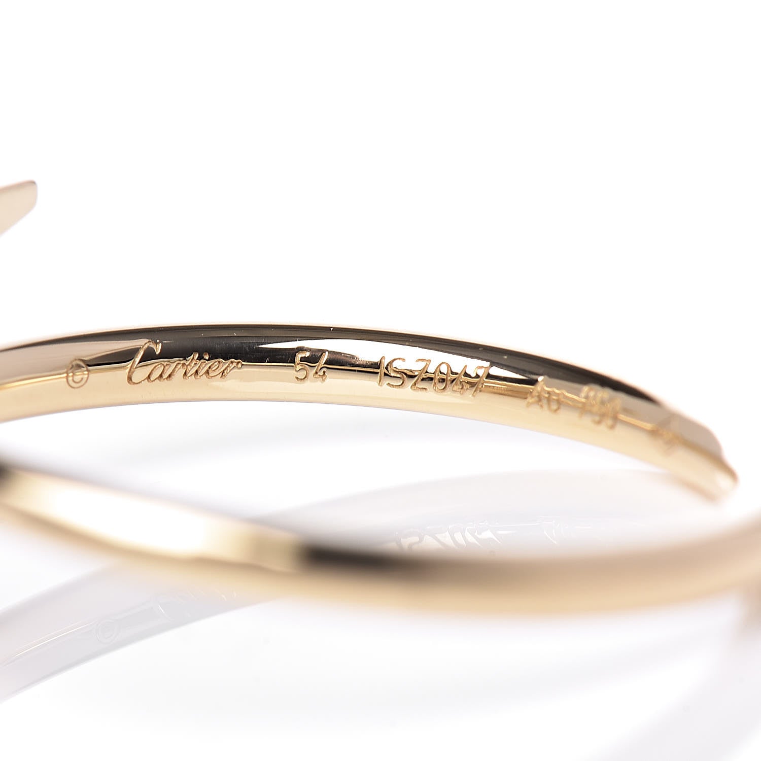 Cartier 18K Yellow Gold Small Juste Un Clou Ring 54 6.75 4 of 6