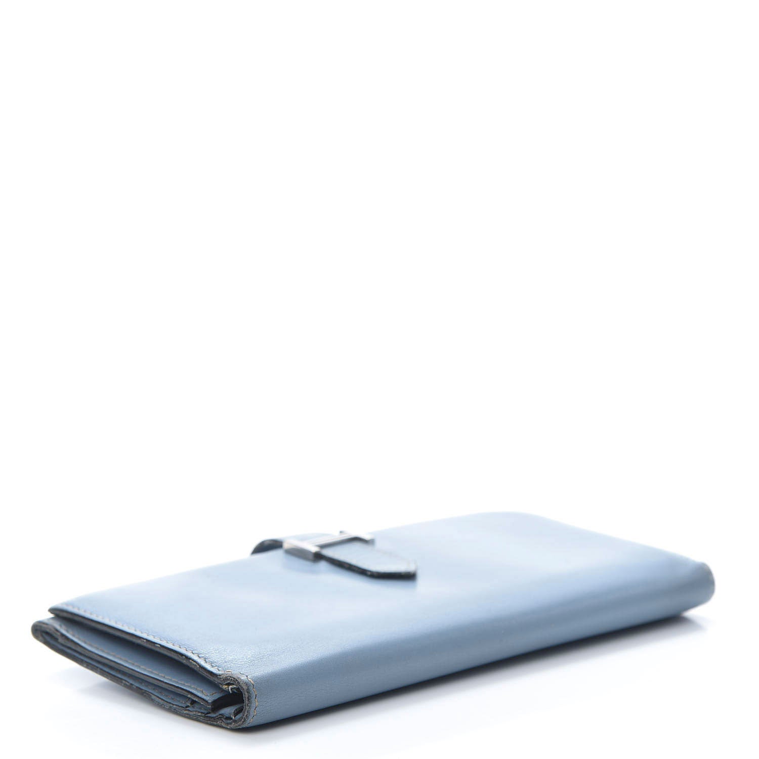 Hermes Box Bearn Gusset Wallet Blue Jean 4 of 16