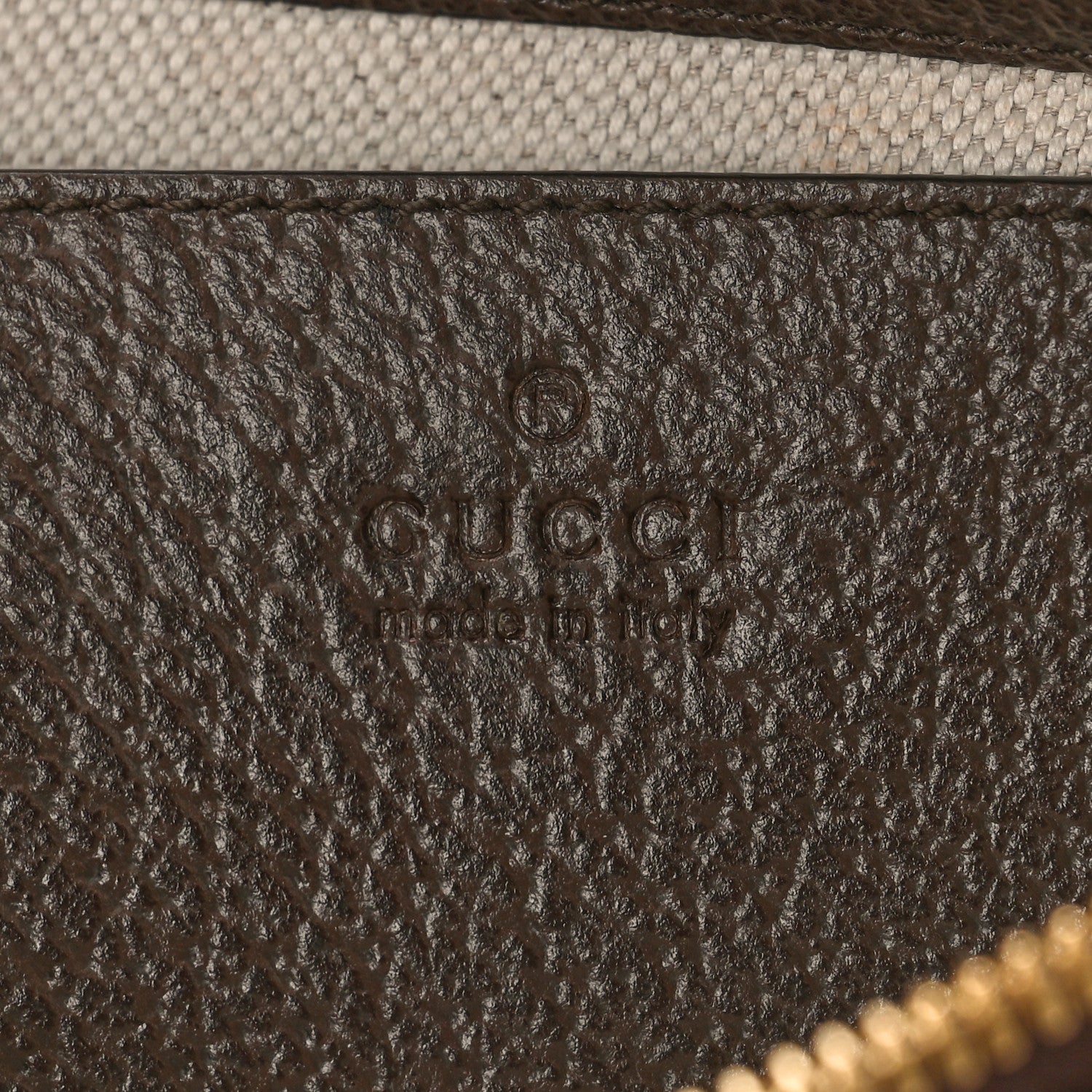 Gucci GG Supreme Monogram Textured Dollar Calfskin Web Small Ophidia GG Handbag Beige Ebony New Acero 6 of 8