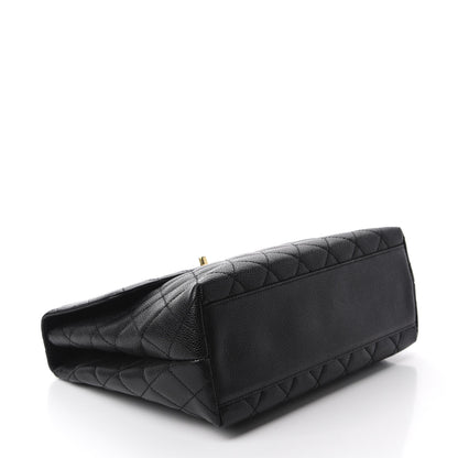 Chanel Caviar Quilted Jumbo Kelly Flap Black 4 of 11