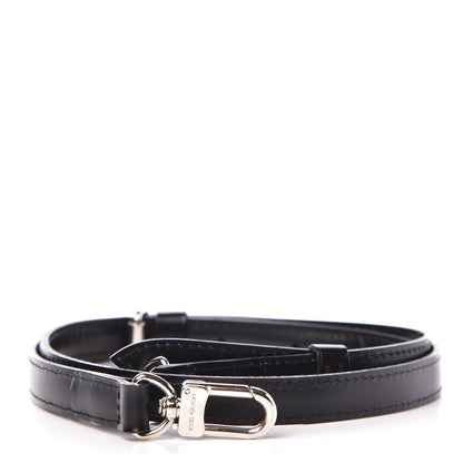 Louis Vuitton Calfskin 16mm Adjustable Shoulder Strap Black 1 of 3