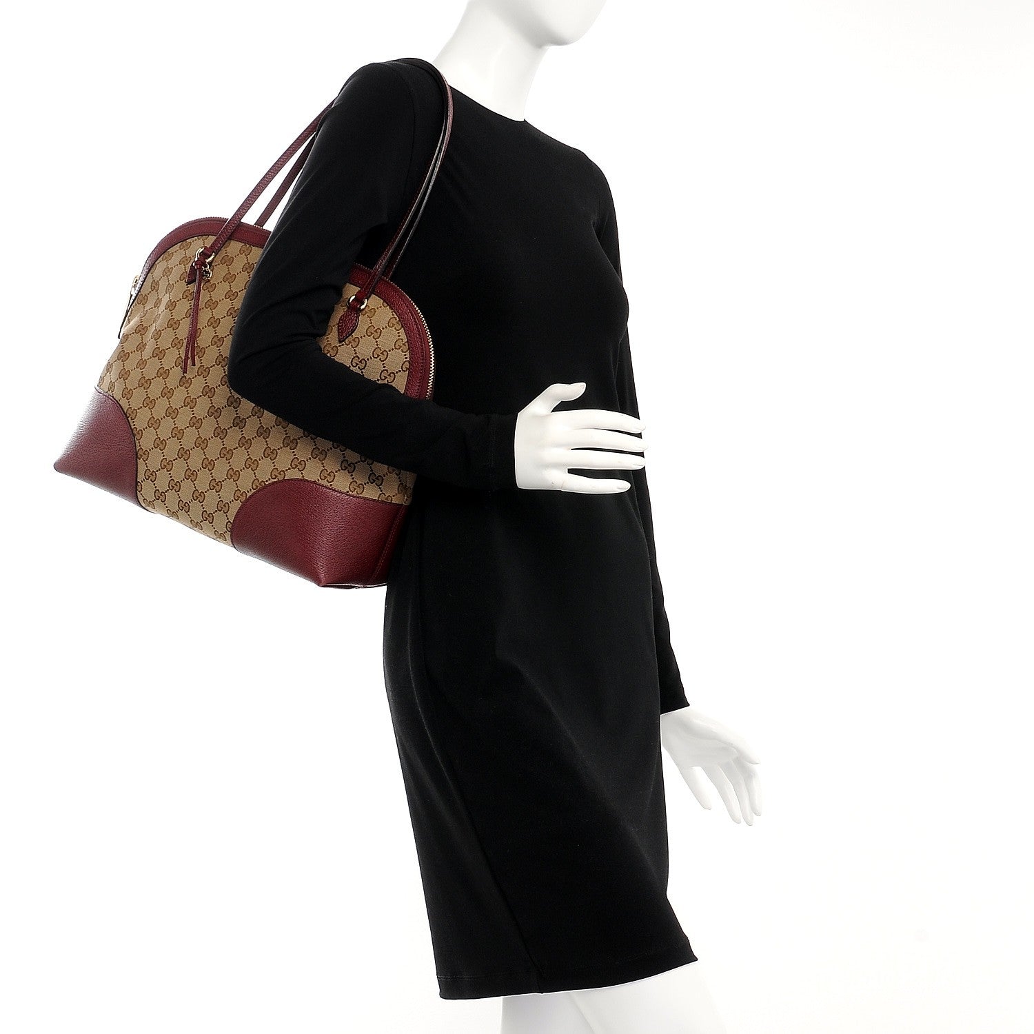 Gucci Monogram Medium Bree Shoulder Bag Ruby Red 2 of 7