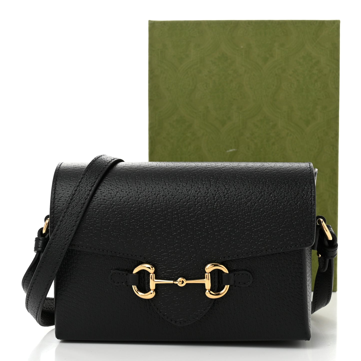 Calfskin Horsebit 1955 Shoulder Bag Black