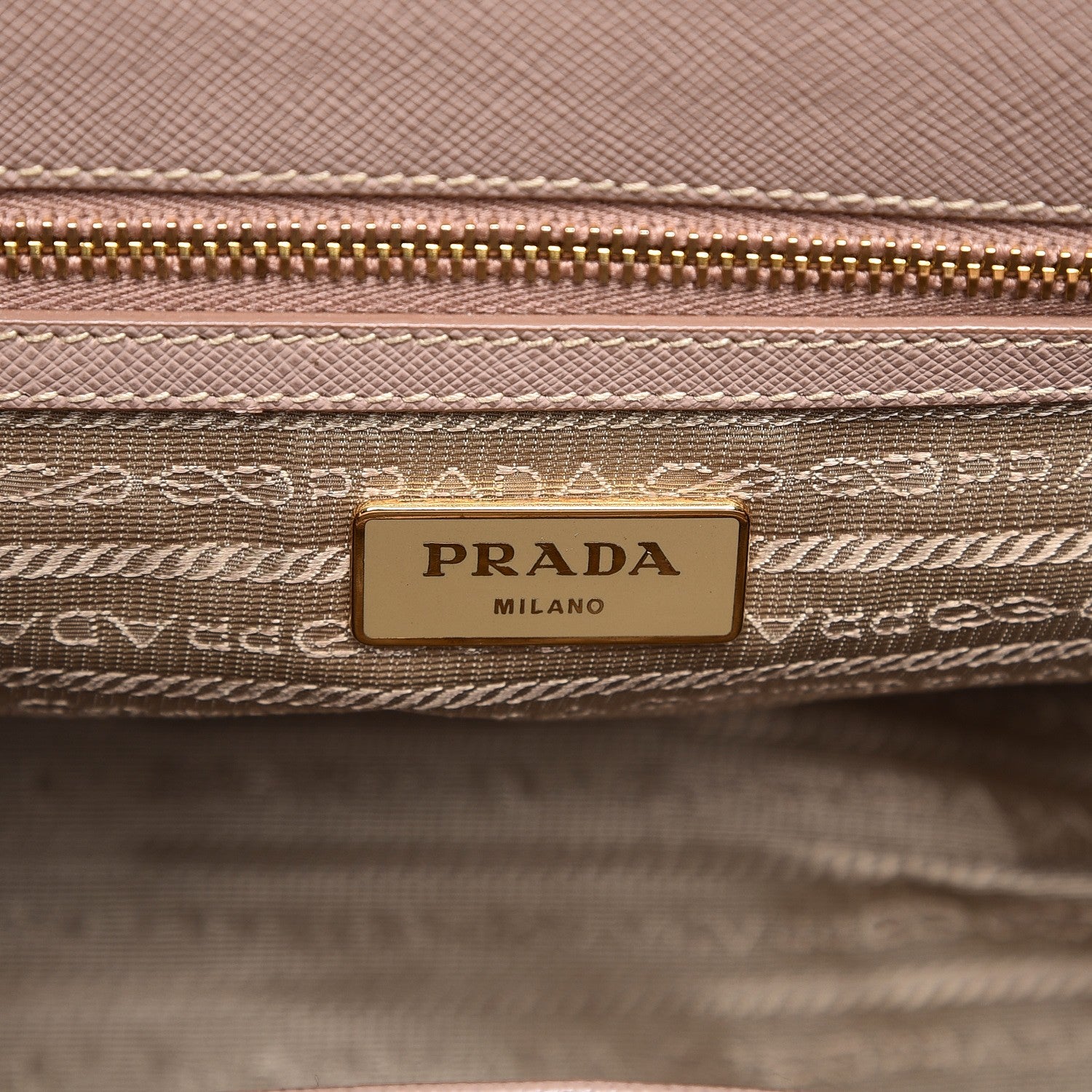 Prada Saffiano Small Galleria Double Zip Tote Cammeo 7 of 13