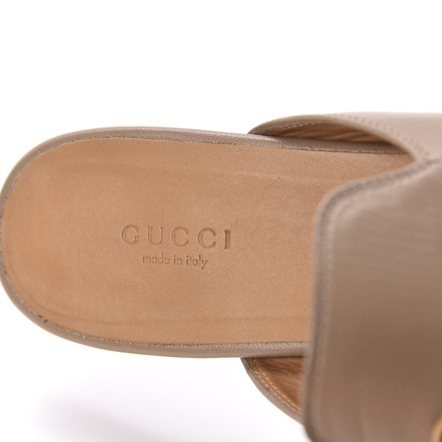 Gucci Malaga Kid Womens Princetown Slippers 38.5 Mud 7 of 10