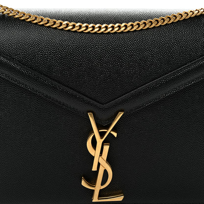 Saint Laurent Grain De Poudre Monogram Cassandra Clasp Bag Black Rouge Legion 8 of 11
