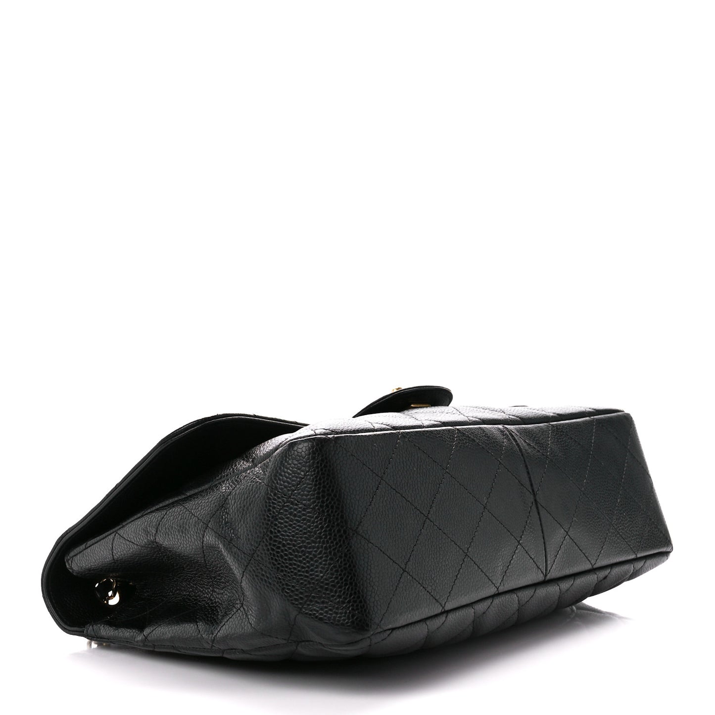 Caviar Quilted Jumbo Single Flap Black