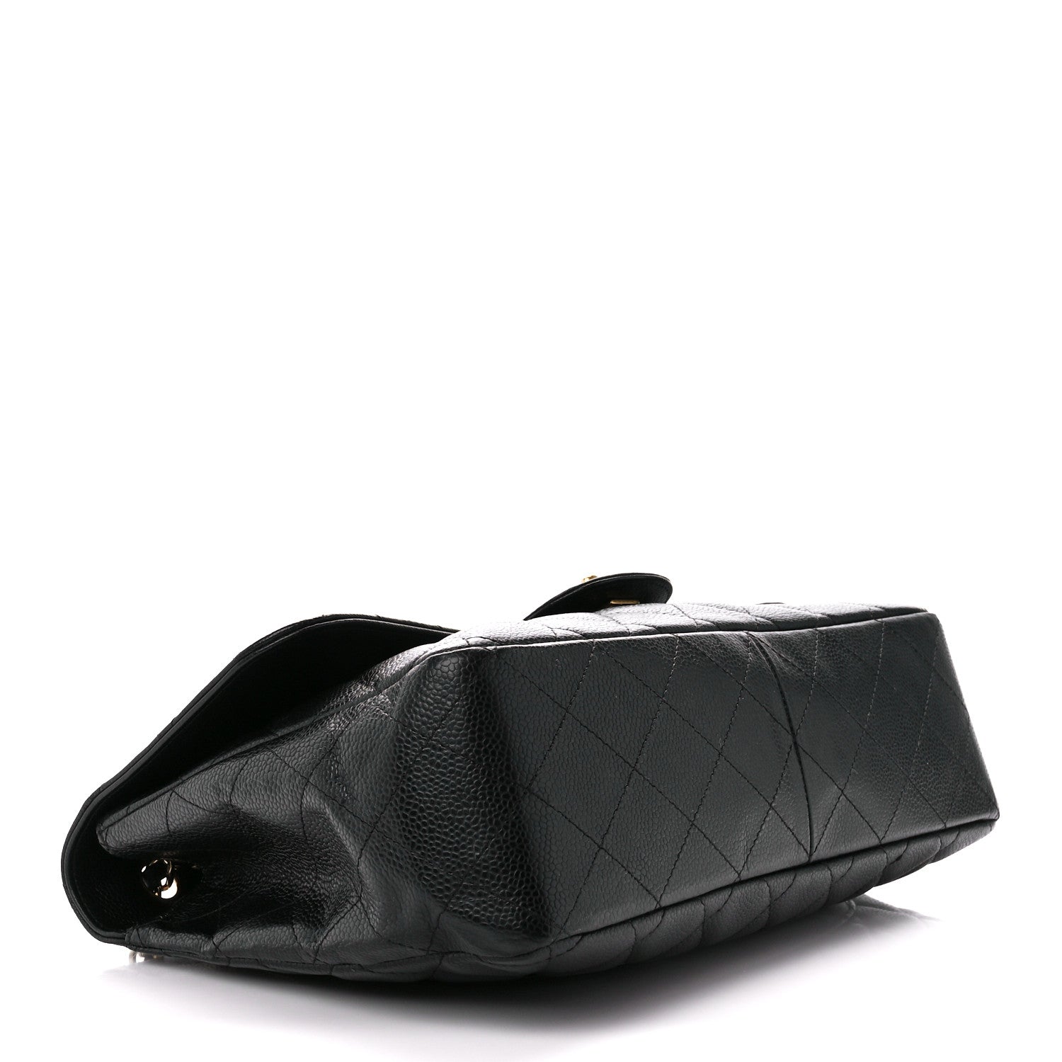 Chanel Caviar Quilted Jumbo Single Flap Black 4 of 12