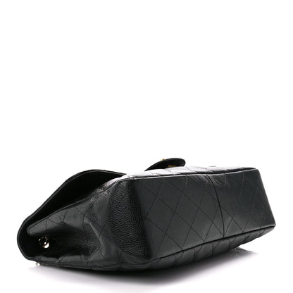 Chanel Caviar Quilted Jumbo Single Flap Black 4 of 12