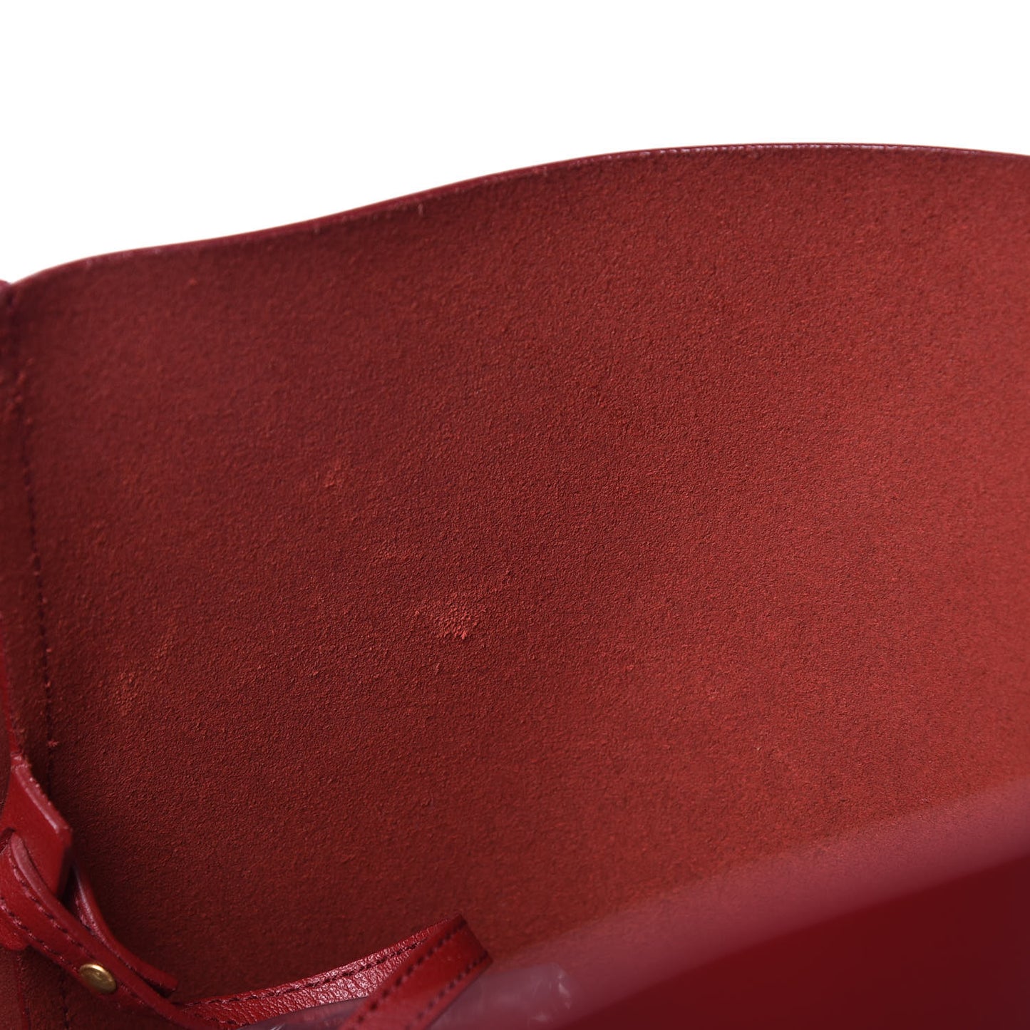 Calfskin Large Shopping Tote Red