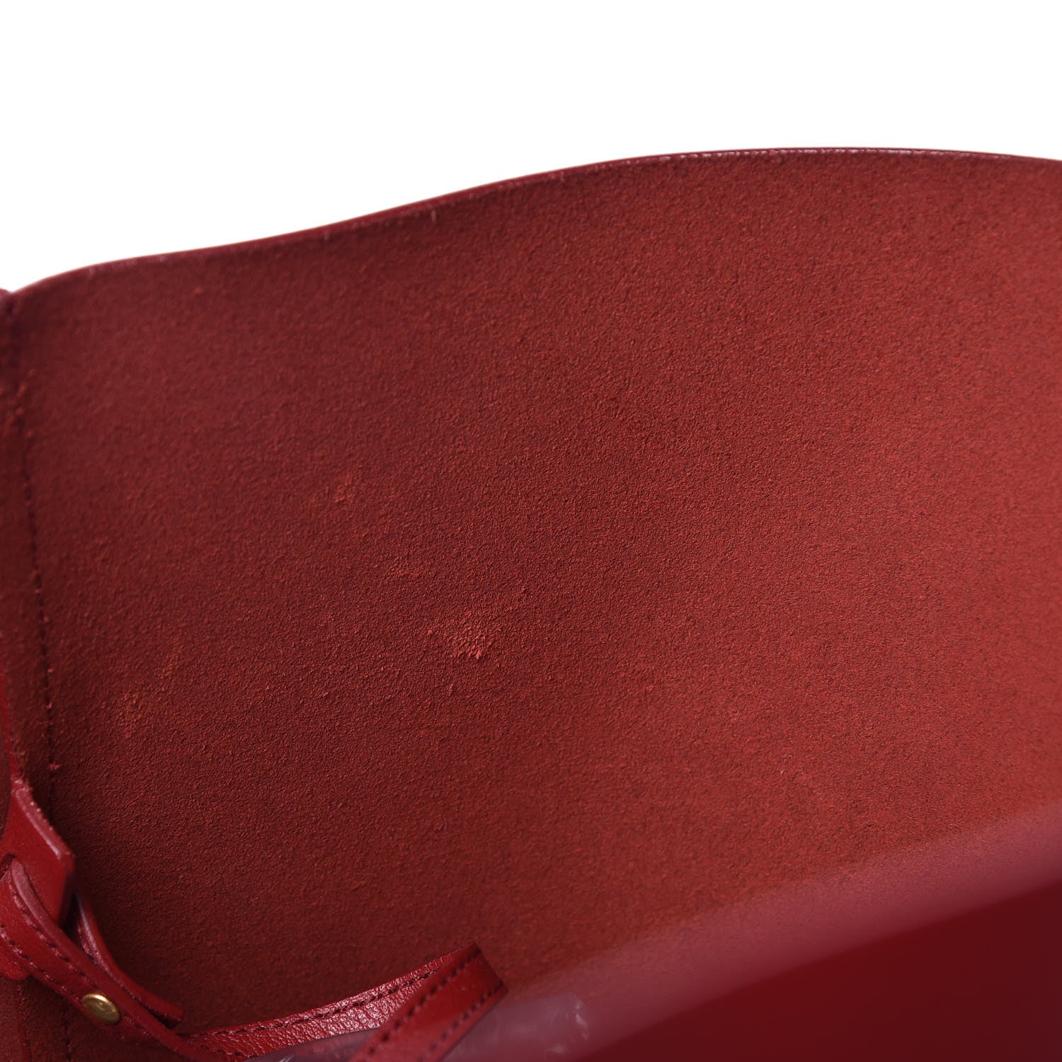 Saint Laurent Calfskin Large Shopping Tote Red 17 of 17