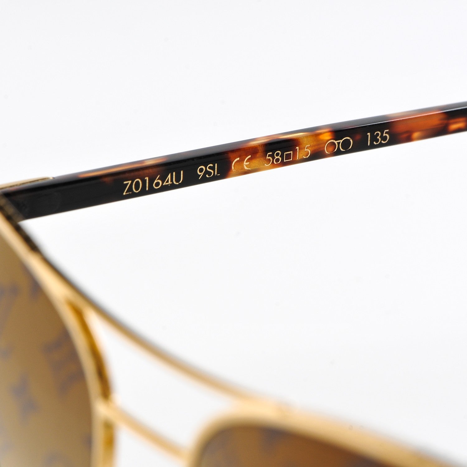 Louis Vuitton Conspiration Pilote Sunglasses Z0164U Gold 11 of 12