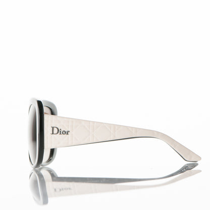 Christian Dior Cannage Dior Lady Lady 1 Sunglasses Black Ivory 3 of 7