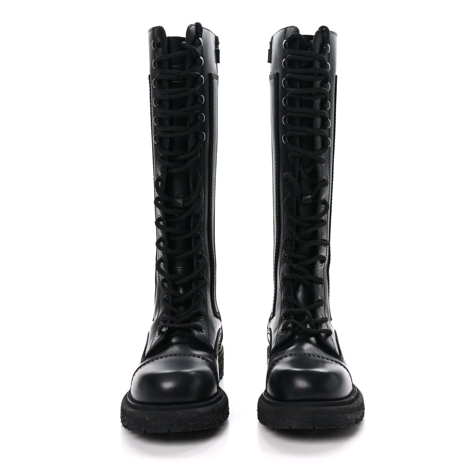 Christian Dior Matte Calfskin Diorebel High Boots 39 Black 2 of 9