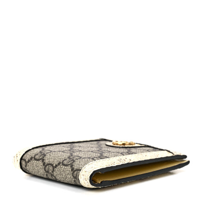 Gucci GG Supreme Monogram Snakeskin Web Mens Ophidia Bi-Fold Wallet 4 of 11